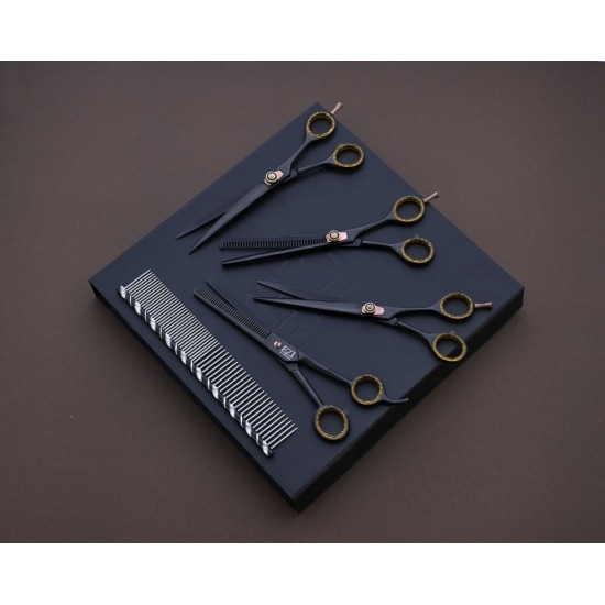 Eclipse Gold 7.5" Pet Grooming Scissors Set