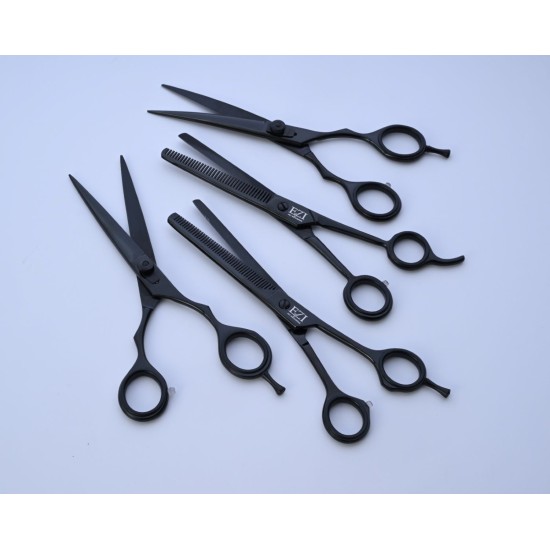 Edge Black 7.5" Pet Grooming Scissors Set