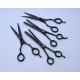 Edge Black 7.5" Pet Grooming Scissors Set
