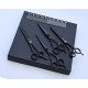 Edge Black 7.5" Pet Grooming Scissors Set