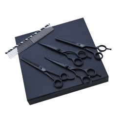 Edge Black 7.5" Pet Grooming Scissors Set