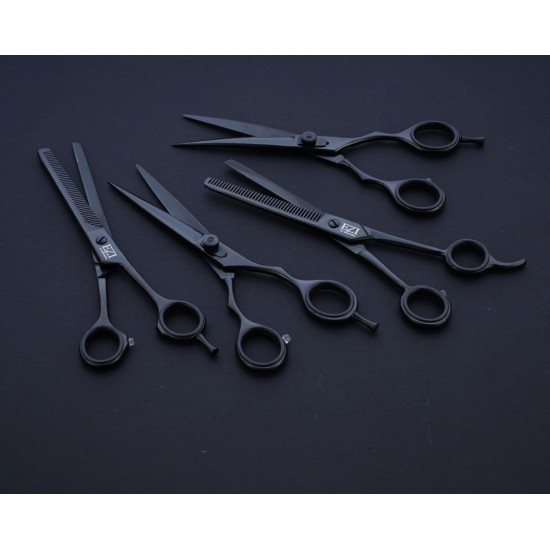 Edge Black 7.5" Pet Grooming Scissors Set