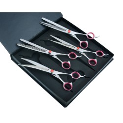 Pink Fusion 8.5” Pet Grooming Scissors Set