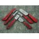 Red Stripping Knives for Pet Grooming