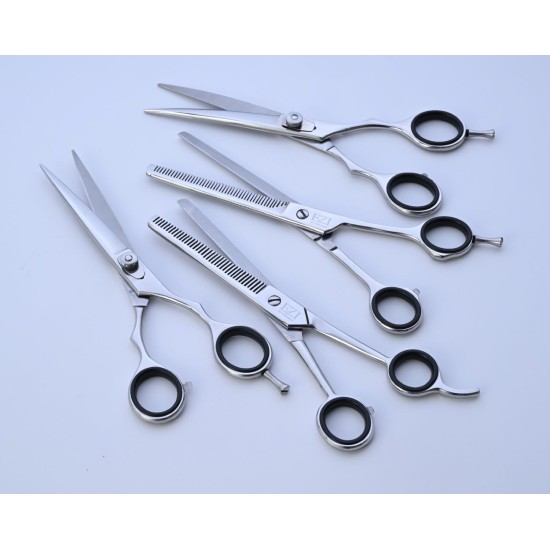 Silver Cobalt 7.5" Pet Grooming Scissors Set