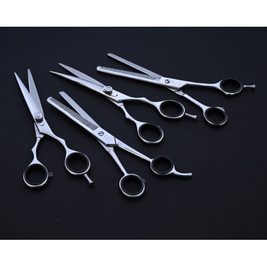 Silver Cobalt 7.5" Pet Grooming Scissors Set