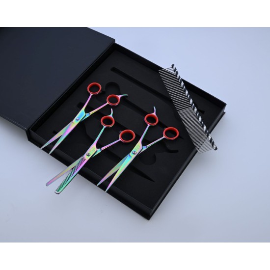 Spectrum Pro 7.5" Pet Grooming Scissors Set