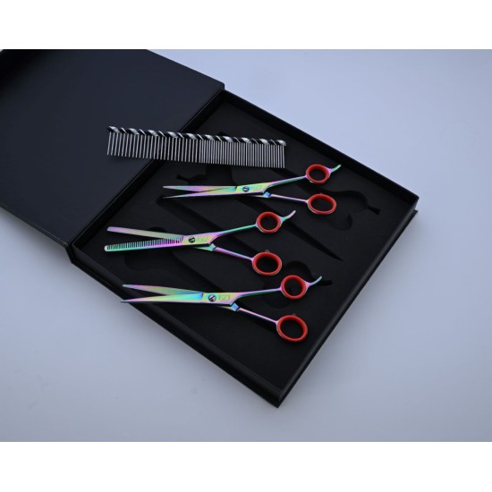 Spectrum Pro 7.5" Pet Grooming Scissors Set